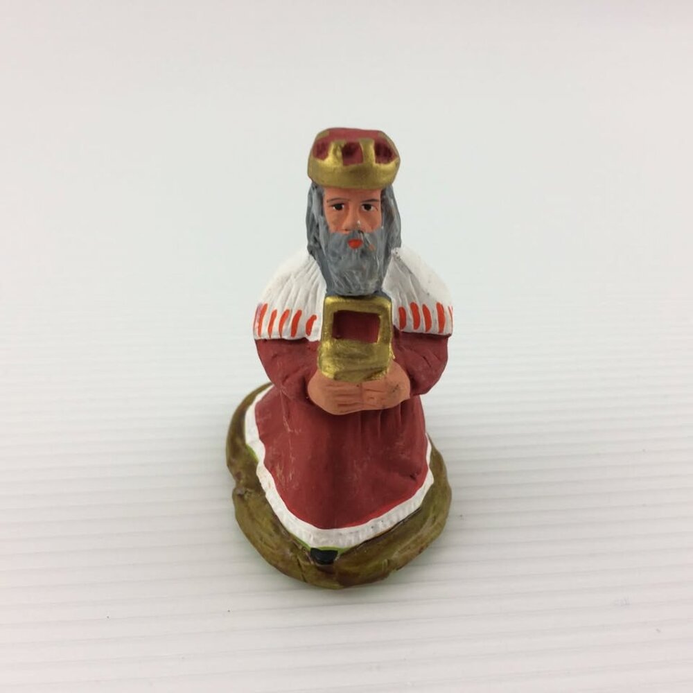 Terracotta Santon Farandole Wise Man Handmade Christmas Village France Figurine